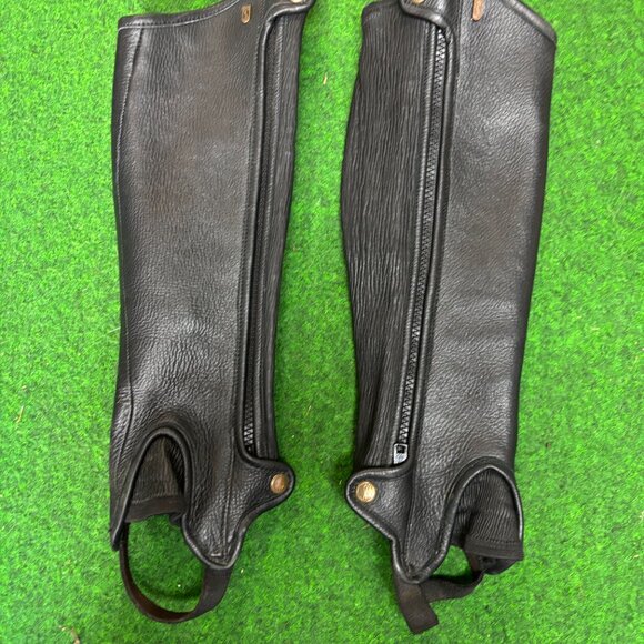 Tredstep Half Chaps. Size C15/L17 38/44 Dark Brown Leather - Picture 2 of 6